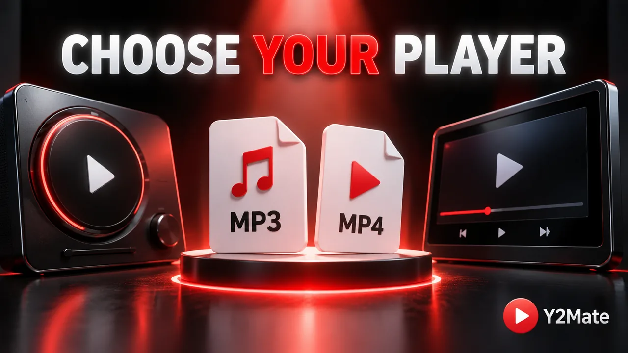 Media-file symbols between two unbranded player choices